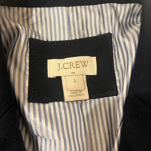 J. Crew Navy Blue Blazer - Size 2 - Picture 3 of 3